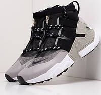 41-45 Nike Air Huarache Gripp демисезонные серые мужские кроссовки Найк Хуарачи