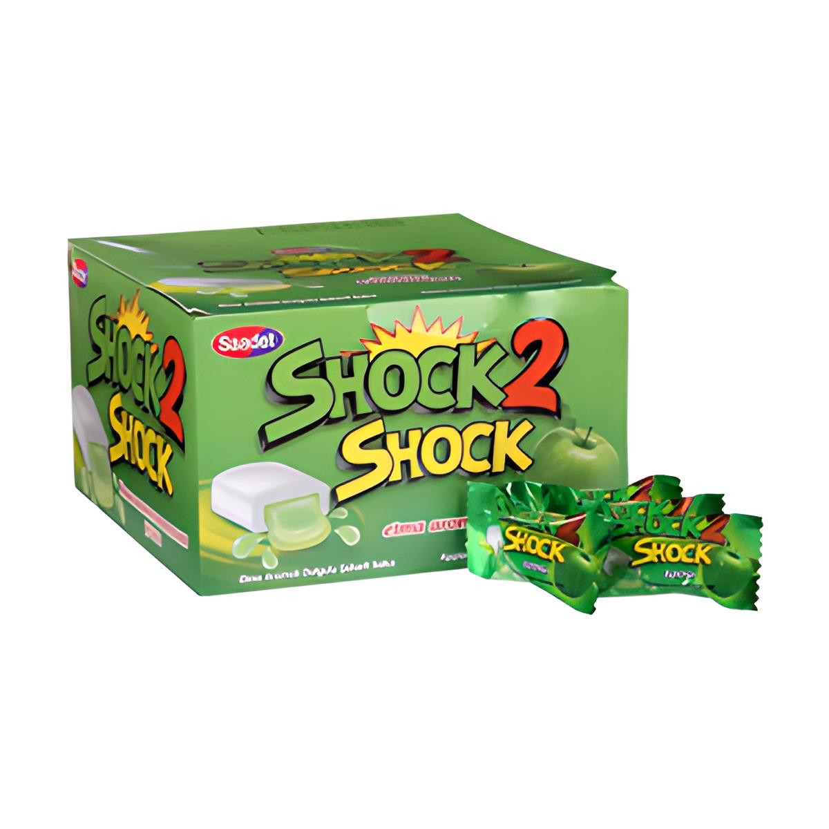Купить Жвачка с яблочной начинкой. «Shock 2 shock». 100 вкуснейших ...