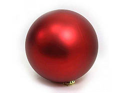 Кулька новорічна велика RED матова 15см DSCN0980-15R ТМ КИТАЙ