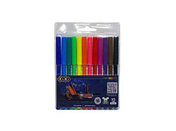 Фломастери, 12 кол., МАШИНКА, SMART Line ТМ ZiBi