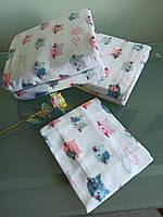 Полуторный комплект постельного белья из фланели "Cotton Collection", Турция