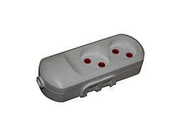 Колодка 2 гнізда без заземлення NX500200 ТМ Neomax