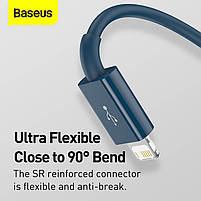 Кабель BASEUS Combo Micro USB / Lightning / Type-C Superior Series Fast Charging Data Cable 1.5m, 3.5A, фото 6