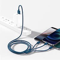 Кабель BASEUS Combo Micro USB / Lightning / Type-C Superior Series Fast Charging Data Cable 1.5m, 3.5A, фото 7