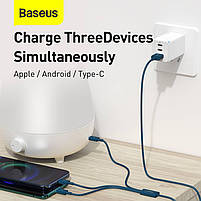 Кабель BASEUS Combo Micro USB / Lightning / Type-C Superior Series Fast Charging Data Cable 1.5m, 3.5A, фото 9