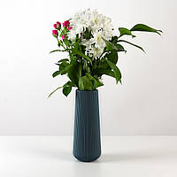 Ваза для цветов декоративная 23 см DH-FLOWERS-05 DARK BLUE