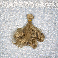 Волосся Глянець для ляльок Локони на Кінцях 15 см Холодний русявий