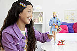 Лялька Барбі Екстра з платиновим світлим волоссям і синьою курткою Barbie Extra #16 (GRN27), фото 4