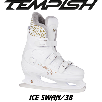 Ковзани фігурні жіночі ковзани для фігурного катання Tempish ICE SWAN розмір 38/23,5 см білі, фото 1