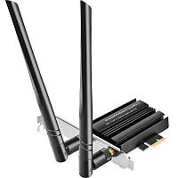 Трёхдиапазонный Wi-Fi/Bluetooth PCI адаптер U&P AX3000 Pro 3000M Black (SHT-AX3000P-BK)