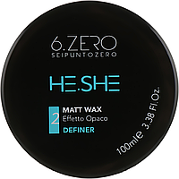 Воск для волос с матовым эффектом SeipuntoZero He.She Matt Wax, 100 ml