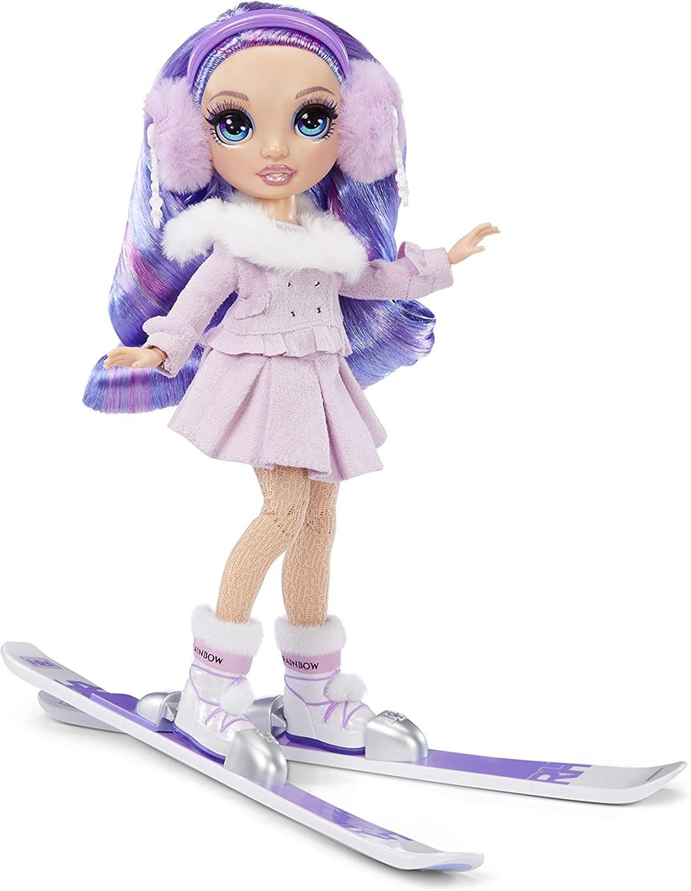 Кукла Рейнбоу Хай Виолетта Виллоу лыжи коньки Rainbow High Winter Violet Willow фиолетовая 574804 оригинал - фото 2 - id-p1530340711