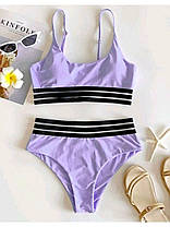 Купальник раздельный топ Z.Five 86142-1 Ева фиалка(В НАЛИЧИИ ТОЛЬКО 42 44 46 48 50 УКР р-ры), фото 5