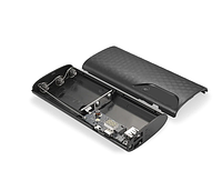 Powerbank 2 USB 5x18650 IN: Type-C+Micro USB / Корпус Повербанка с фонариком белый без батарей