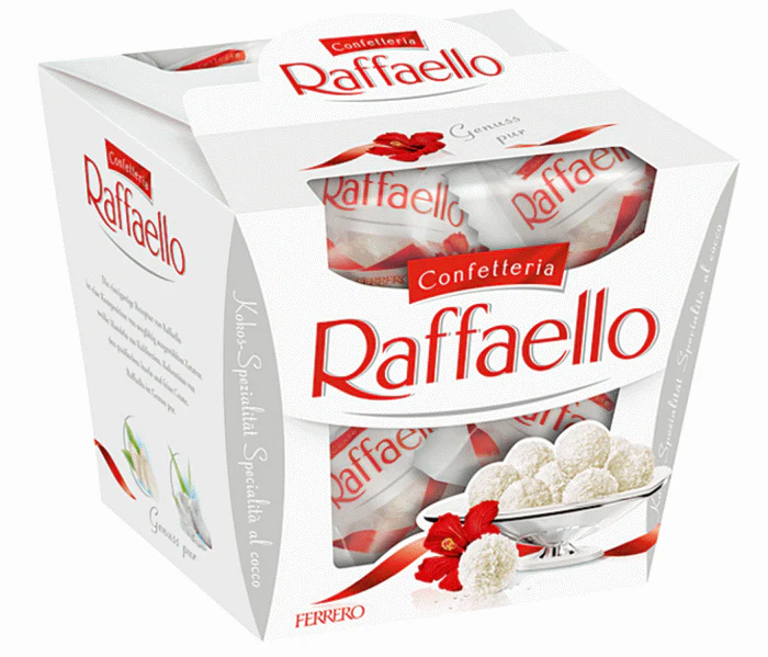 Цукерки Rafaello в подарунковому пакованні 150 грамів Ferrero