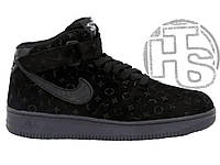 Мужские кроссовки Nike Air Force 1 x Louis Vuitton Mid Black ALL09452