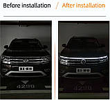 Біла гнучка стрічка підсвічування капота габарит ДХО 180, 150, 120 см, фото 2