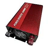 Потужний перетворювач напруги 2500 Вт Power Inverter Red 12V на 220V  автомобільний інвертор, фото 4