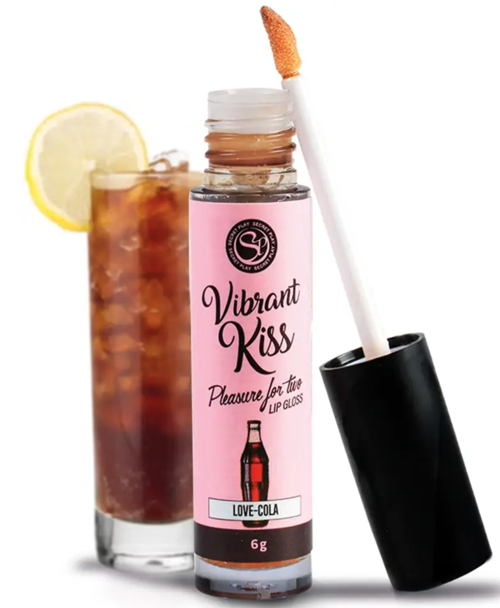 Блиск для губ з ефектом вібрації зі смаком коли Secret Play - LIP GLOSS Vibrant Kiss Cola, 6 г.