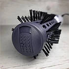 Фен-щітка для волосся 1000 Вт, Gemei GM-4826 / Фен гребінець, що обертається / Стайлер для волосся, фото 7