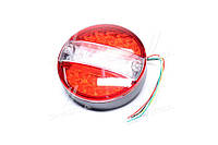 Фонарь задний круглый LED (красный-белый) с указателем поворота (TEMPEST) TP 97-27-94 Ukr