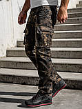 Чоловічі джинси-карго камуфльовані Iteno (розмір 30-38.), фото 3