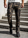 Чоловічі джинси-карго камуфльовані Iteno (розмір 30-38.), фото 2