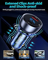 Автомобільний зарядний пристрій Baseus Dual Quick Charger 65W USB + Type-C (VCKX65C), фото 9