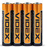 Videx R03P, AAA 4 шт. SHRINK, батарейка сольова, 1.5В, 410мАч