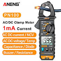 ANENG PN100, струмові кліщі, AC/DC 100A, напруга AC/DC 600В, опір: 20 МОм, ємність: 2000мкФ, температура: до, фото 6