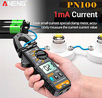 ANENG PN100, струмові кліщі, AC/DC 100A, напруга AC/DC 600В, опір: 20 МОм, ємність: 2000мкФ, температура: до, фото 4