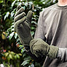 Рукавиці Pobedov Gloves Double флісові кольору хакі, фото 2