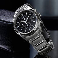 Титановые японские мужские часы Citizen Eco-Drive CA0650-58E, сапфировое стекло, солнечная батарея