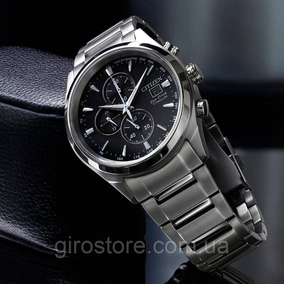 Титановые Японские Мужские Часы Citizen Eco-Drive CA0650-58E ...