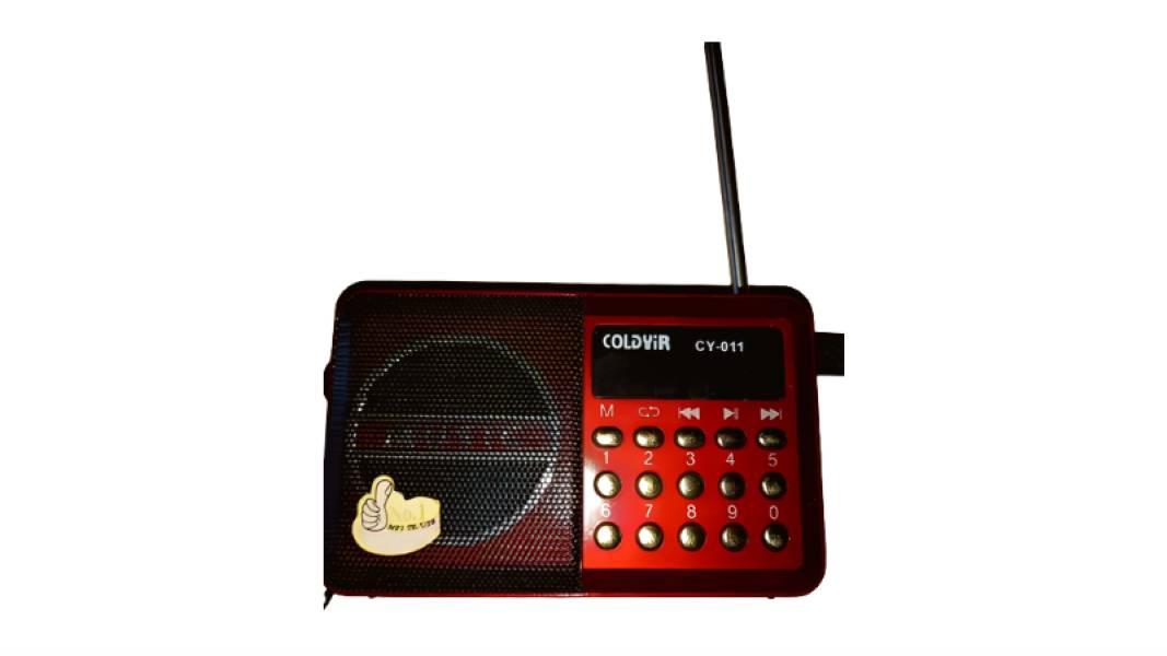 Портативне акумляторне Knstar FM- радіо coldyir cy-011 З роз'ємом для USB і карти пам'яті червоне