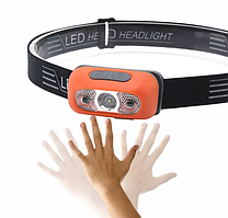 Налобний акумуляторний ліхтарик з датчиком руху для риболовлі та туризму Codiy R43O