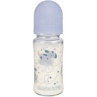 Бутылочка для кормления Baby-Nova Декор, с широким горлышком, 230 мл, голубая (3966386)