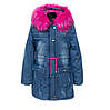 Дитяча зимова куртка парку на хутрі для дівчинки розмір 6-16 років, фото 7