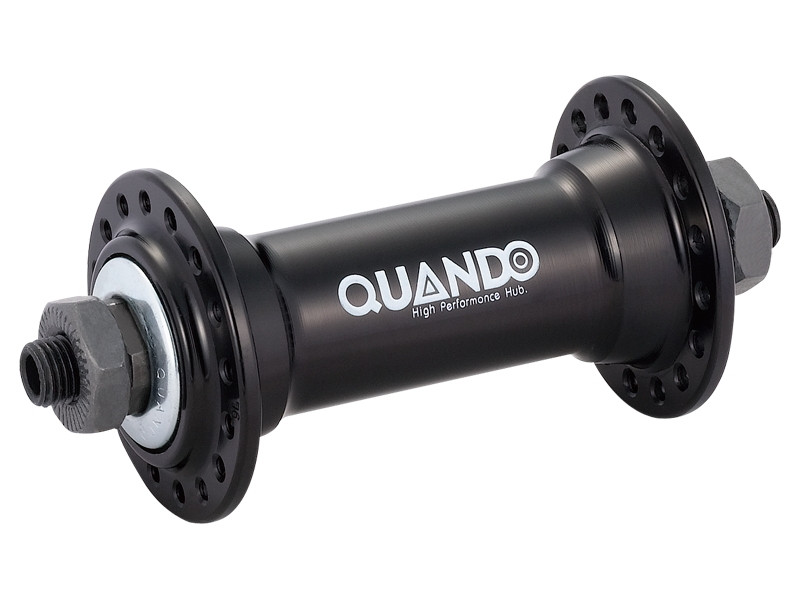 Втулка пер. Quando KT-A15F під V-brake 36H QR 108mm під ексцентрик алюмін чорн., фото 1