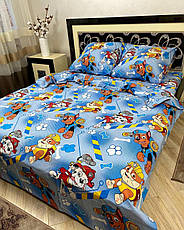 Дитячий півтораспальний комплект постільної білизни Щенячий патруль, фото 4