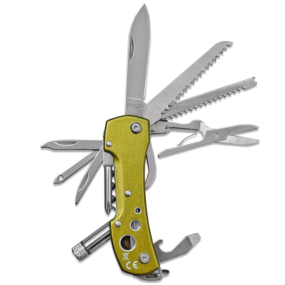 Munkees 2581 брелок-мультиінструмент Pocket Knife Led green, фото 1