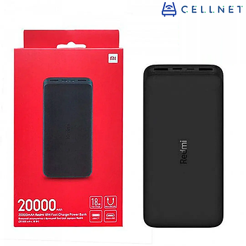 Зовнішня батарея УМБ Xiaomi Redmi Power Bank 20000mAh 2xUSB QC3.0 18W PB200LZM Black (VXN4304GL)