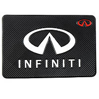 Антискользящий коврик торпеды с логотипом Infiniti