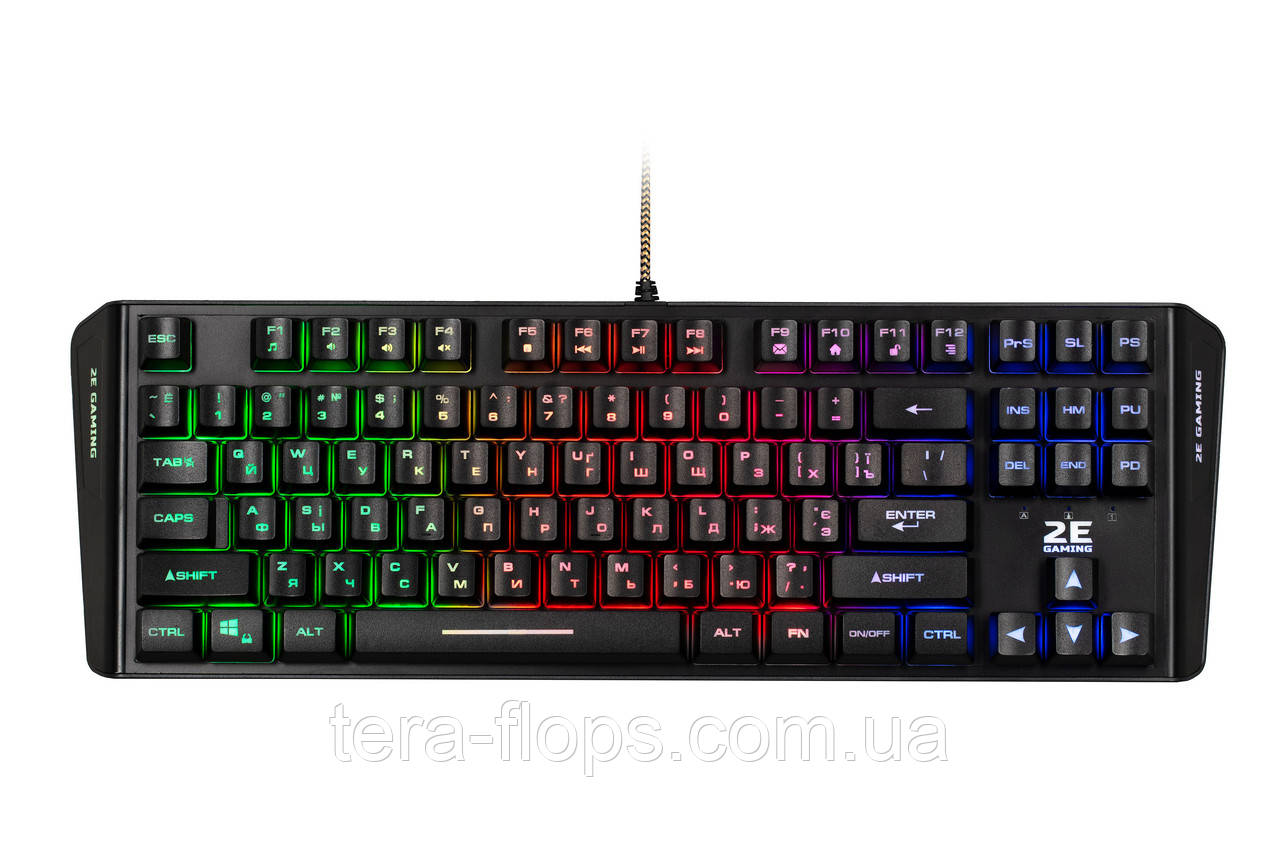 Клавіатура 2E Gaming KG355 LED Ukr Black (2E-KG355UBK) (D)