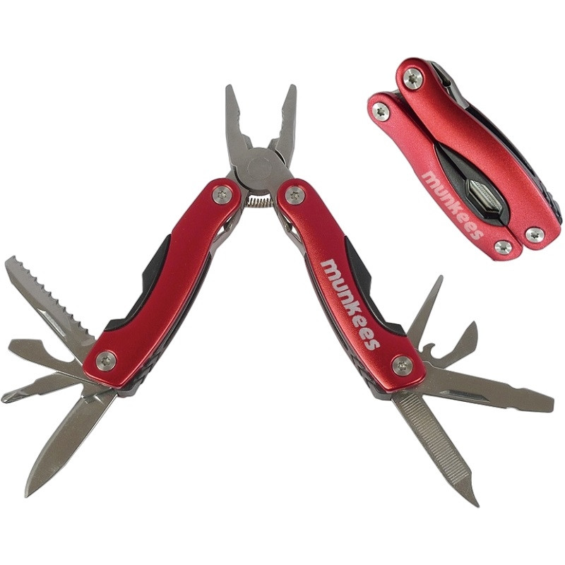 Munkees 2572 брелок-мультиінструмент SS Multi Tool Red red, фото 1
