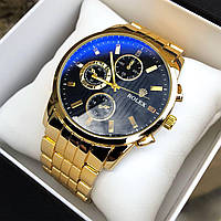 Чоловічий класичний золотий наручний годинник Rolex / Ролекс