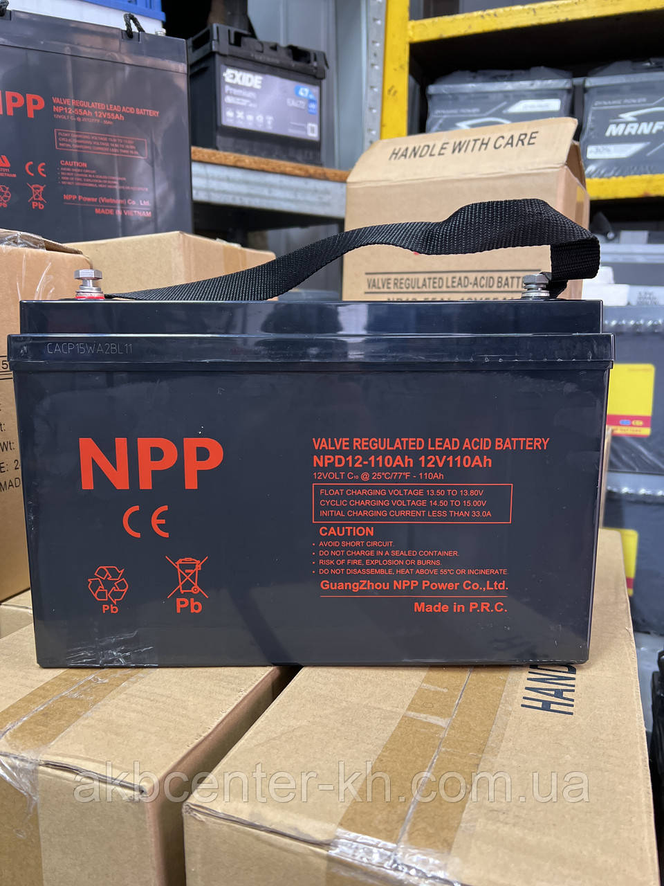 Промисловий акумулятор UPS NPP NPD 12-110 (12V,110Ah)