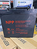 Промисловий акумулятор UPS NPP NP 12-55 (12V,55Ah), фото 2