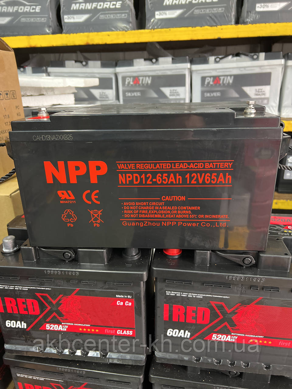 Промисловий акумулятор UPS NPP NPD 12-65 (12 V,70 Ah)