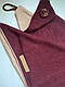 Шарф-бактус бордо "Единбург", жіночий шарф, великий жіночий шарф, фото 5